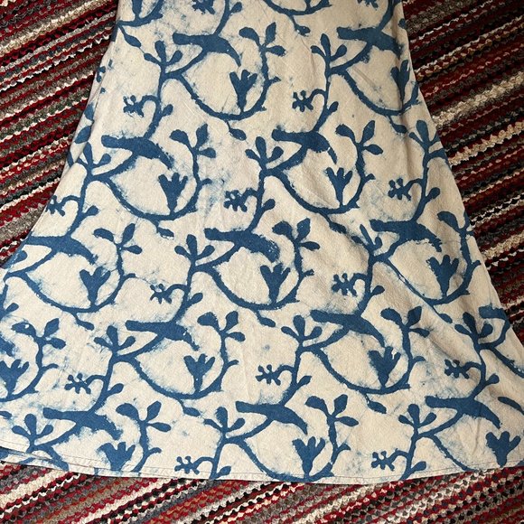 Hand-dyed Peepul Tree Indigo Fit and Flare Dress - Picture 4 of 5